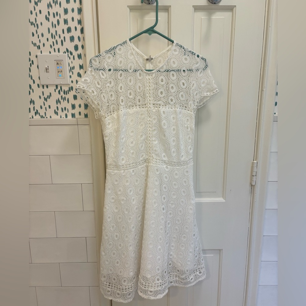 NLY Trend White Lace Mini Dress Size 38